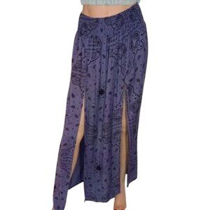 Earthbound Blue Paisley Maxi Skirt